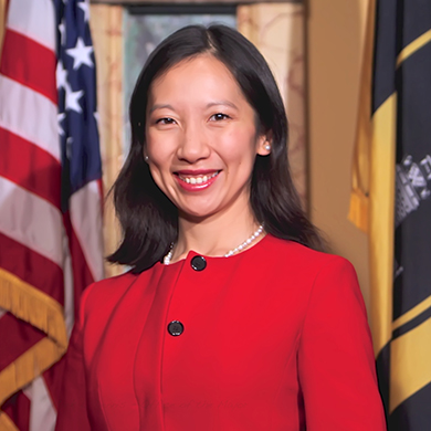 Official photo of Dr. Leana Wen, Baltimore City Health Commissioner.