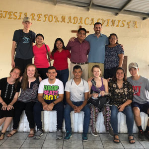 Church delegation to El Salvador poses for a picture.